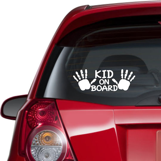 Decorative Sticker Glass Kid On Board - Reverse Direction (from Inside the Glass) 1pcs Orafol