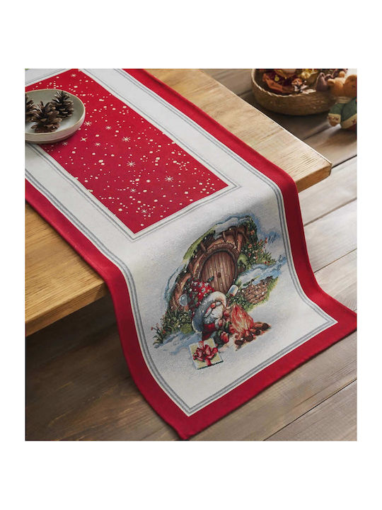 Gofis Home Christmas Tablecloth Runner Fabric R...