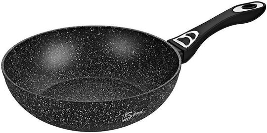 Samus 30cm Wok din Aluminiu Turnat cu Strat Antiaderent