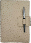 ByLeather Daily Agendas White Leather 14x22cm