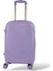 Playbags Βαλίτσα Ταξιδίου Καμπίνας Σκληρή Λιλά με 4 Ρόδες Ύψους 55εκ.