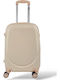 Playbags Reisekoffer Hart Beige mit 4 Räder Höhe 55cm