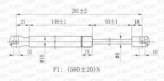 Open Parts Удар в багажника за Mercedes-Benz SLK - Електронна търговия
