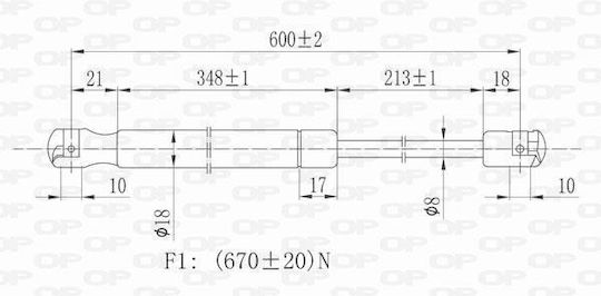 Open Parts Удар в багажника за Fiat Qubo