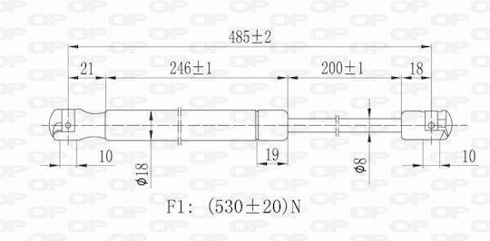Open Parts Удар в багажника за Ford Focus