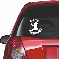 Autoaufkleber Baby an Bord Kleines Baby Rückwär...