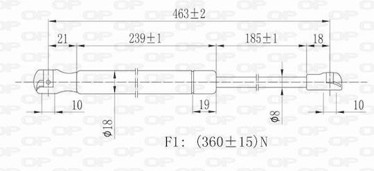 Open Parts Удар в багажника за Volkswagen Лисица