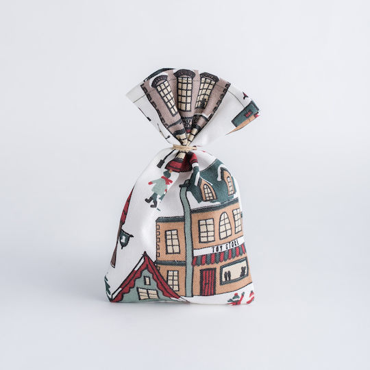 Beauty Home Beauty Home Winterdorf Stoff Weihnachtsgeschenkbeutel Mehrfarbig 12x17cm