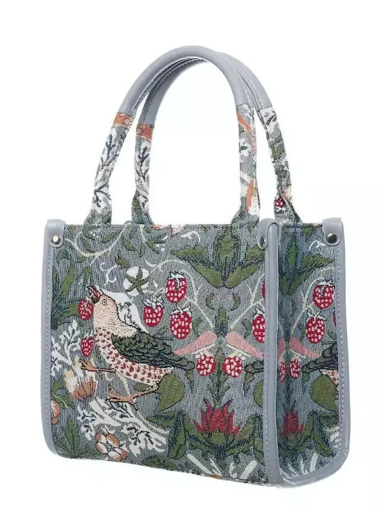 Signare Strawberry Thief Women's Bag Handbag Gray