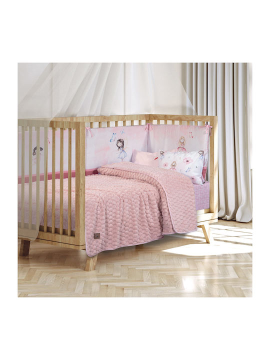 Greenwich Polo Club Одеяло Детско легло Essential Baby 8848 Флийс Розов 110x150см.