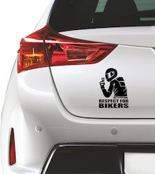 Αυτοκόλλητο Αυτοκινήτου - Respect For Bikers - ...