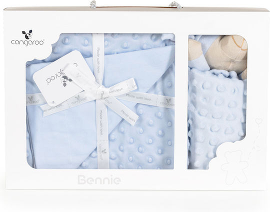 Cangaroo Pătură Pepinieră Swaddling 75x100cm Set Cadou 2 Bucăți