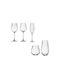 Crystal Bohemia Set of Glasses for White and Red Wine made of Crystal Stemmed 580ml 30pcs