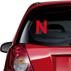 Car Sticker New Driver 01 Brown