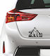 Car Sticker Mountain Bike 3 Black