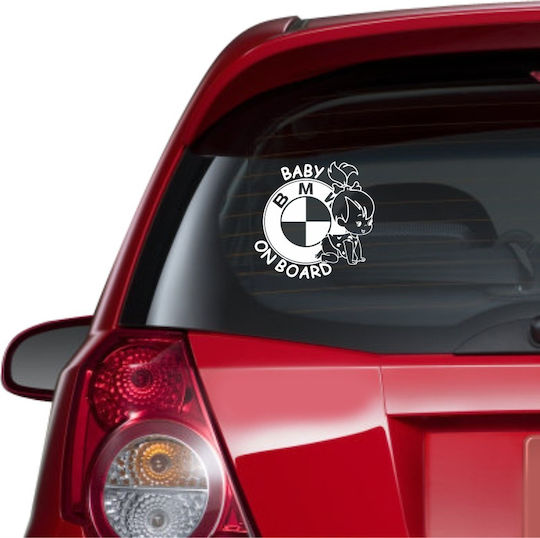 Αυτοκόλλητο Αυτοκινήτου Bmw Baby On Board Μπλε
