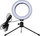 Aptel Light fixture Ring Light 16cm 3200 - 5800K with Desktop Tripod