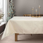 Beauty Home Christmas Tablecloth Fabric Gold L1...