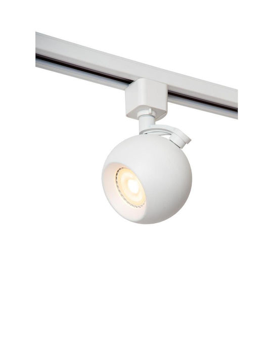 Lucide Lightning Favori Μονό Σποτ με Ντουί GU10 σε Λευκό Χρώμα