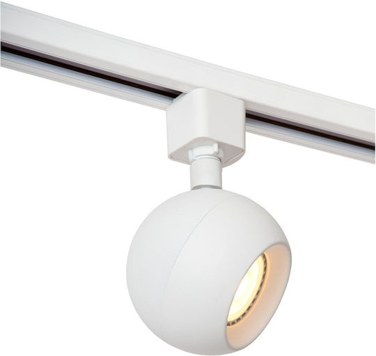 Lucide Lightning Favori Μονό Σποτ με Ντουί GU10 σε Λευκό Χρώμα