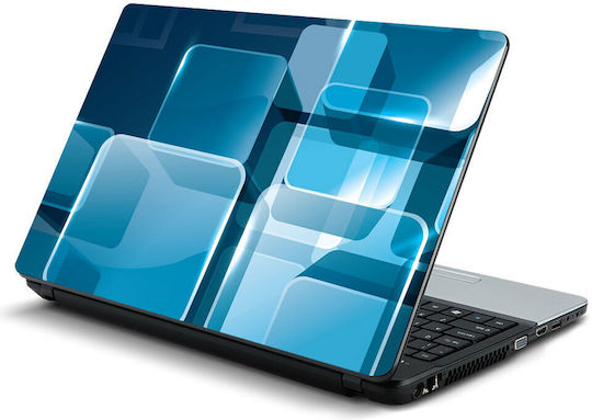 Αυτοκόλλητο Laptop Κύβοι 14" 34cm X 23,5cm