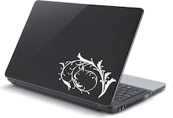 Αυτοκόλλητο Laptop Άνθος Άσπρο