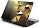 Laptop-Aufkleber Goldene Dreiecke 15" 32cm x 25cm
