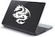 Laptop Sticker Tribal Dragon Gold