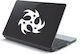 Αυτοκόλλητο Laptop Tribal Σχέδιο 2 Μαύρο