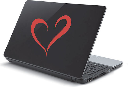 Αυτοκόλλητο Laptop Καρδιά Μπλε Σκούρο