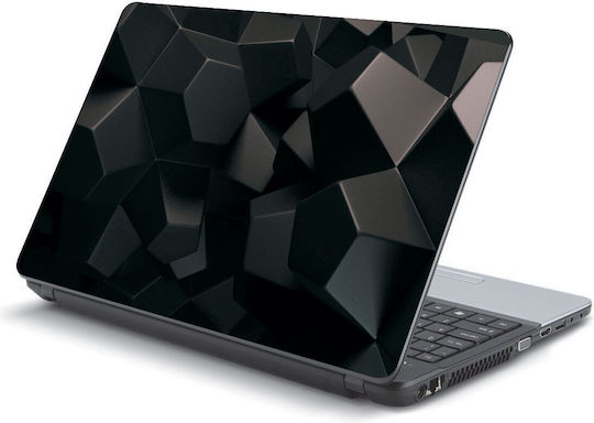 Стикер за лаптоп Черни форми 11.6" 29см X 21см
