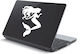 Αυτοκόλλητο Laptop Γοργόνα Ασημί