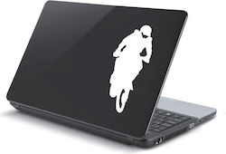 Αυτοκόλλητο Laptop Motocross Χρυσό