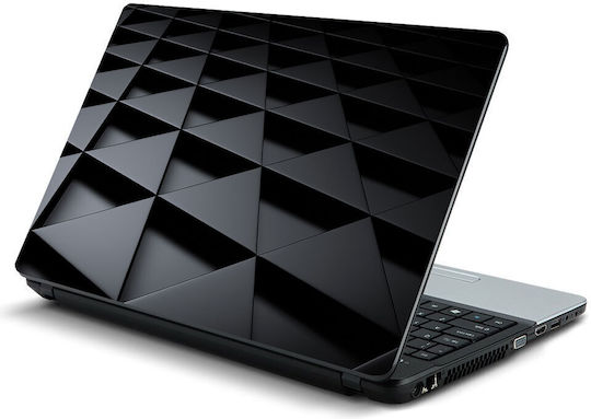 Laptop-Aufkleber Schwarze Dreiecke 11,6" 29cm x 21cm