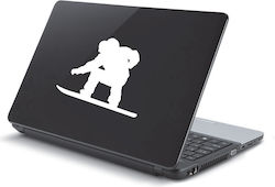 Стикер за лаптоп Snowboard Lime
