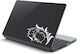 Laptop-Aufkleber Braune Blume
