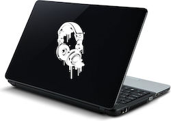 Autocolant Laptop Căști 2 Maro