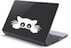 Αυτοκόλλητο Laptop Γατούλα Κίτρινο