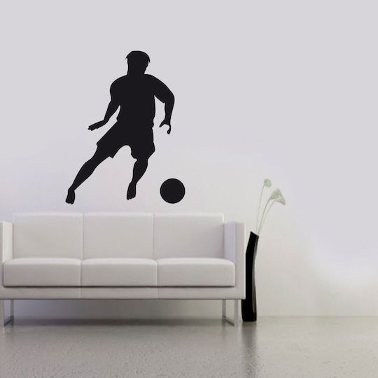 Wandsticker Fußballer 06 Dunkelblau