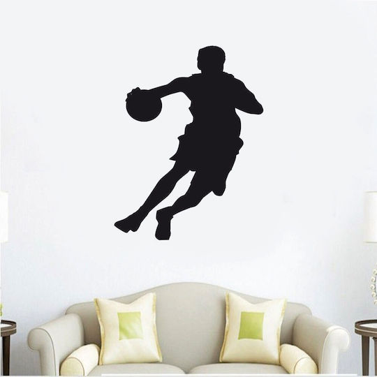 Basketball Wandsticker 09 Orange