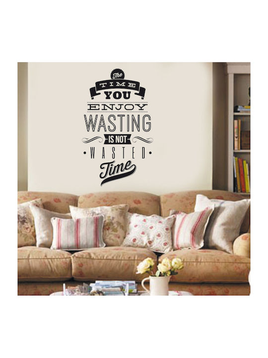 Autocolant Decorativ Perete Wasted Time Ca În I...
