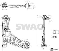 Ψαλιδι Εμ Δξ Peugeot 108 Citroen C1 Aygo-swag-sw33110143 Ψαλιδι Εμ Δξ Peugeot 108 Citroen C1 Aygo-swag-sw33110143