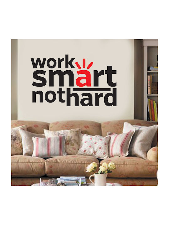 Autocolant Decorativ Perete Work Smart Ca În Im...