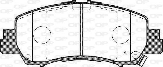 Open Parts Plăcuță de frână pentru Mitsubishi Eclipse Cross