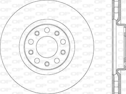 Open Parts Δισκόπλακα για Alfa Romeo Giulia