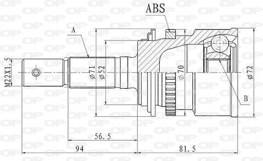 Open Parts Gelenk-Bausatz für Daihatsu Terios