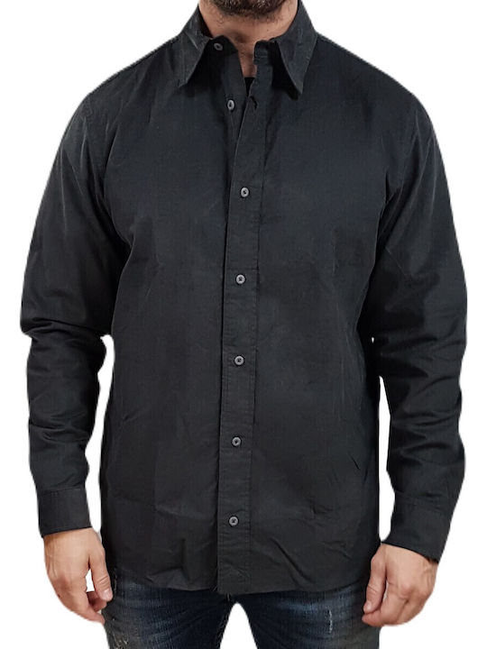 Jack & Jones Μακρυμάνικo Κοτλέ Πουκάμισο Black ...