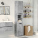 vidaXL Badezimmersäule Wandhängeschrank H32xB34xH188.5cm Gray