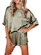 La Lolita Amsterdam Summer Women's Pyjamas Set Khaki Kyra