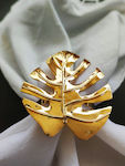 Monstera Napkin Ring Gold Monstera Leaf